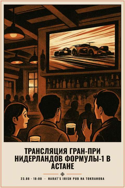 Трансляция Гран-при Нидерландов Формулы-1 в Астане - 1