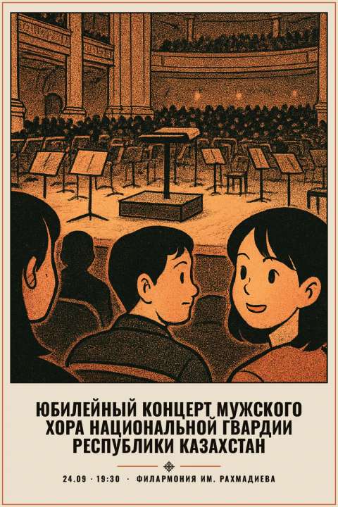 Юбилейный концерт Мужского хора Национальной гвардии Республики Казахстан - 1