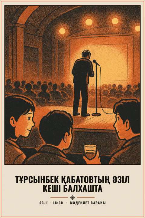 Тұрсынбек Қабатовтың әзіл кеші Балхашта - 1