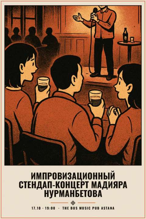 Импровизационный стендап-концерт Мадияра Нурманбетова - 1