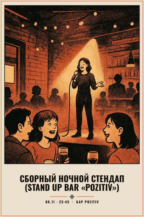 Сборный ночной стендап (Stand Up Bar «Pozitiv») - 1