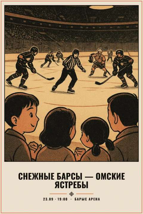Снежные Барсы — Омские Ястребы - 1