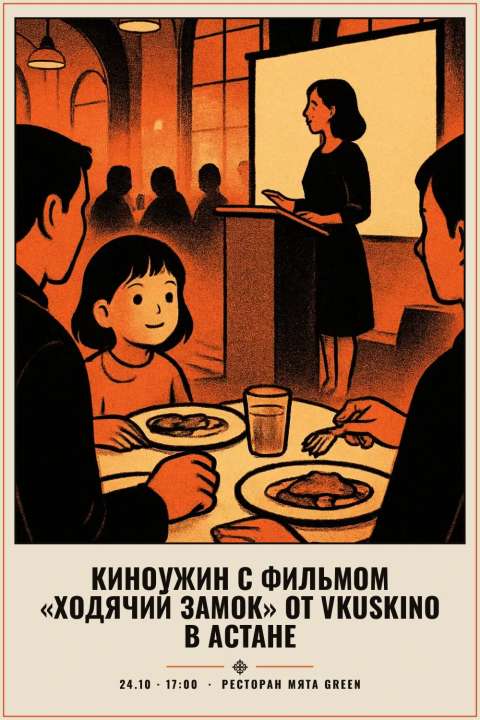 Киноужин с фильмом «Ходячий замок» от vkuskino в Астане - 1