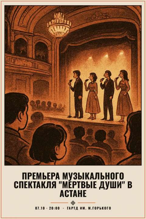 Премьера музыкального спектакля "Мертвые души" в Астане - 1