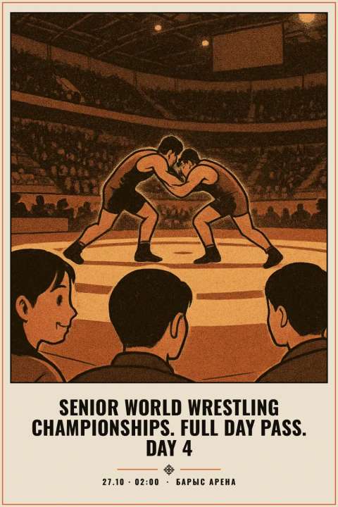 Senior World Wrestling Championships. Full Day Pass. Day 4 - 1