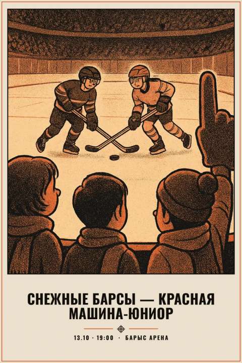 Снежные Барсы — Красная Машина-Юниор - 1