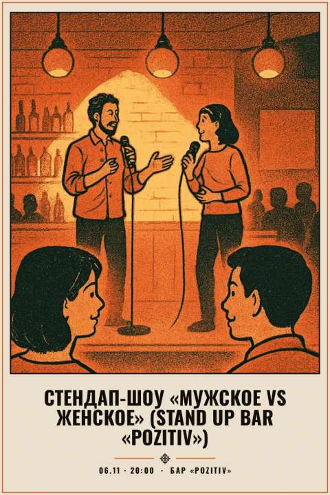 Стендап-шоу «Мужское VS Женское» (Stand Up Bar «Pozitiv») - 1