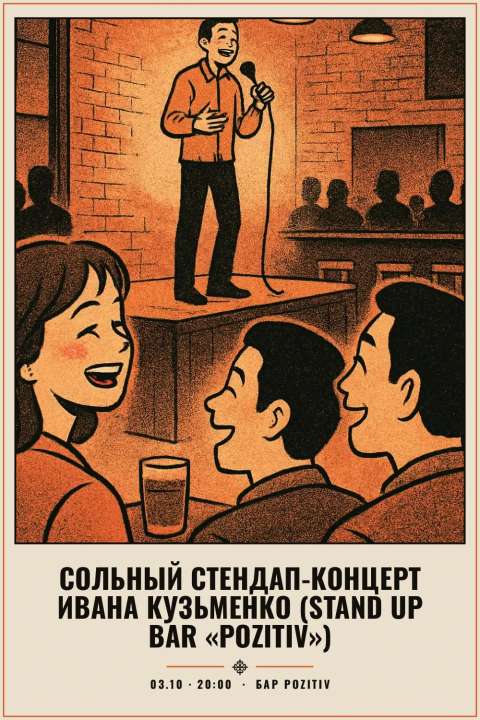 Сольный стендап-концерт Ивана Кузьменко (Stand Up Bar «Pozitiv») - 1