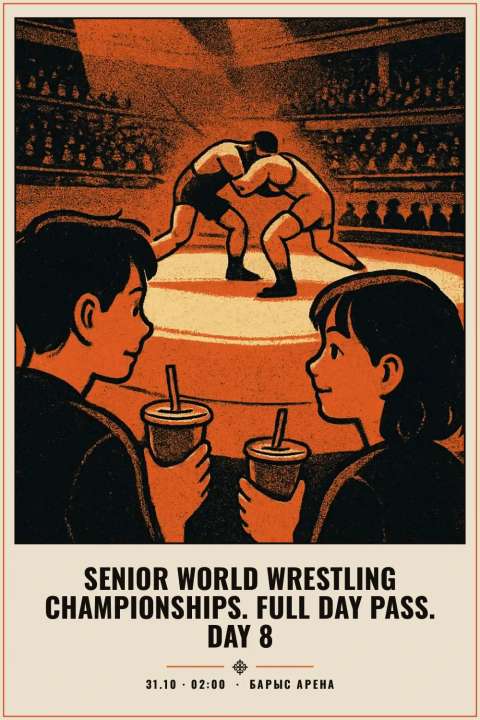 Senior World Wrestling Championships. Full Day Pass. Day 8 - 1