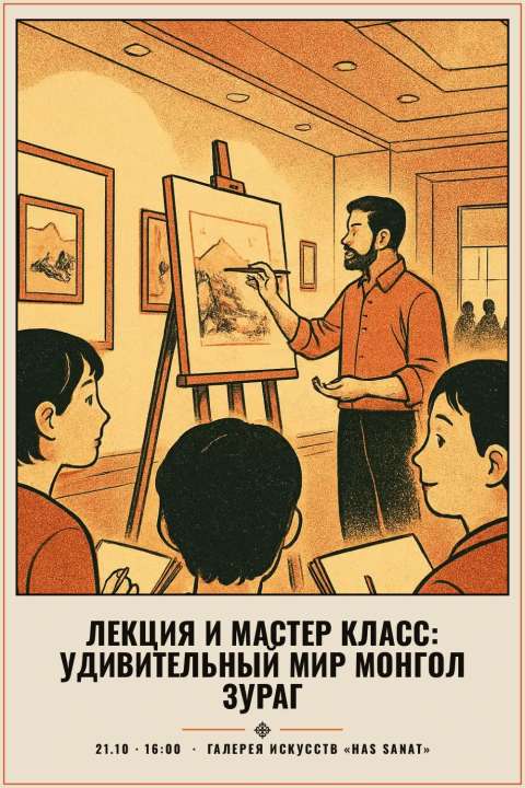 Лекция и мастер класс: удивительный мир Монгол зураг - 1