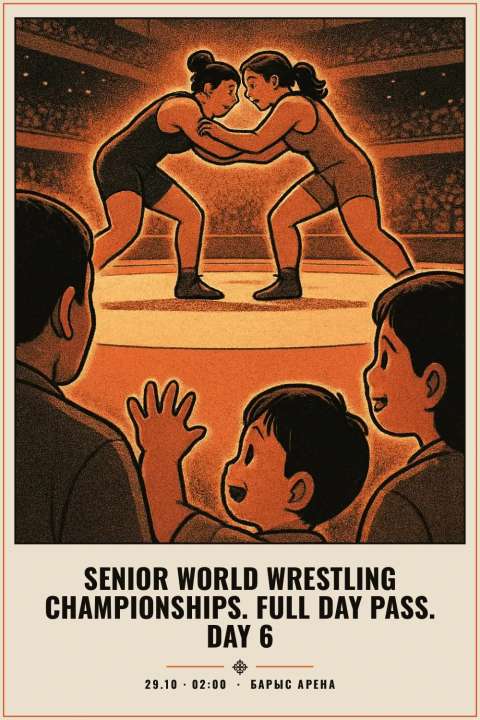 Senior World Wrestling Championships. Full Day Pass. Day 6 - 1