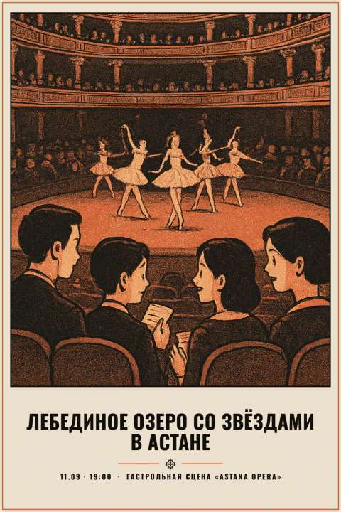 Лебединое озеро со звёздами в Астане - 1
